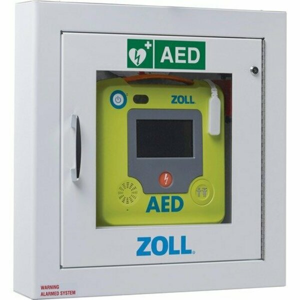 Zoll Medical Wall Cabinet, f/AED 3, Semi-recessed, 14inx3-1/2inx14in, WE ZOL8000001257